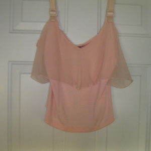 Allen B. Allen Swartz Soft Pink Camisole L Top